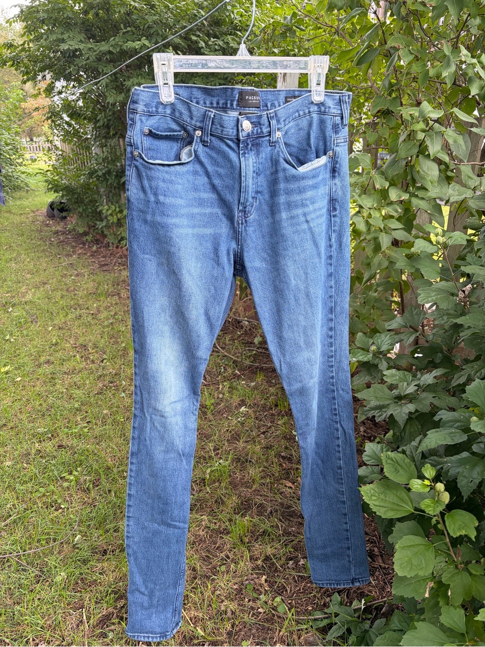 PacSun Men's Skinny Jeans in Medium Blue Wash